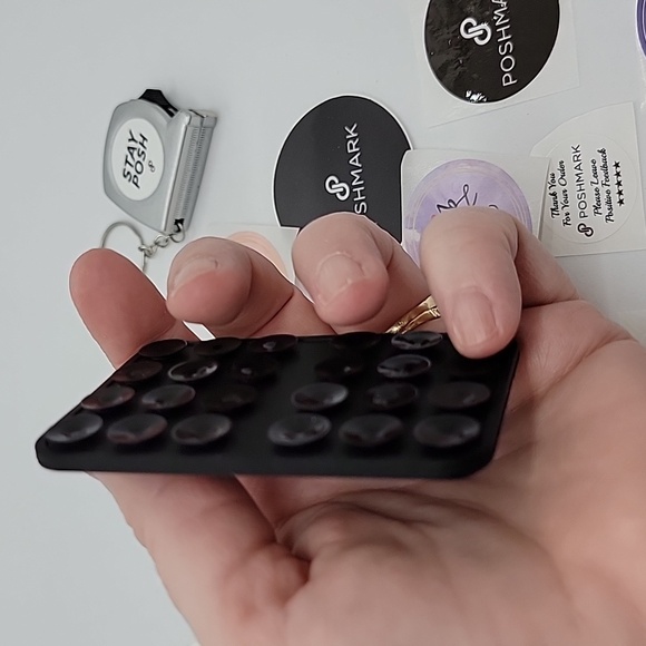 Poshmark Stickers Phone bubble pop and Keychain tape measure Set Posh Sw… - Picture 5 of 8